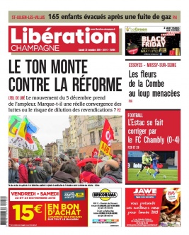 Libération Champagne N°25866 du 23 novembre 2019 à télécharger sur iPad