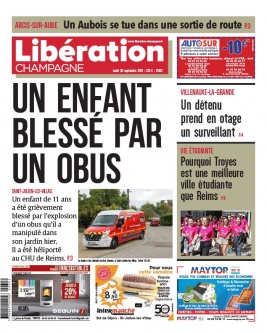 Libération Champagne N°25812 du 30 septembre 2019 à télécharger sur iPad