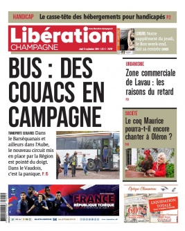 Libération Champagne N°25787 du 05 septembre 2019 à télécharger sur iPad