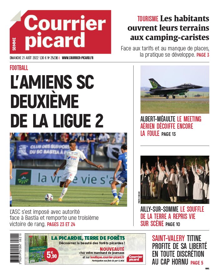 Courrier Picard N°20220821 du 21 août 2022 à télécharger sur iPad