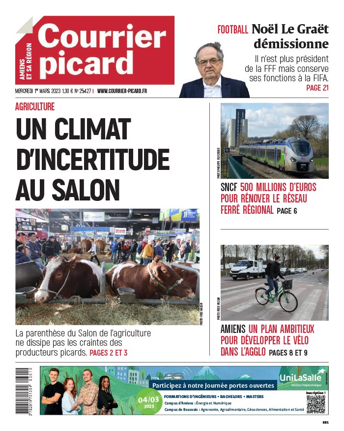 Courrier Picard N°20230301 du 01 mars 2023 à télécharger sur iPad