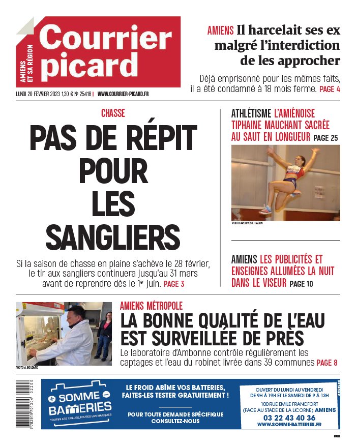 Courrier Picard N°20230220 du 20 février 2023 à télécharger sur iPad