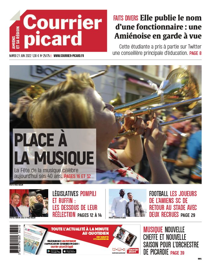 Courrier Picard N°20220621 du 21 juin 2022 à télécharger sur iPad