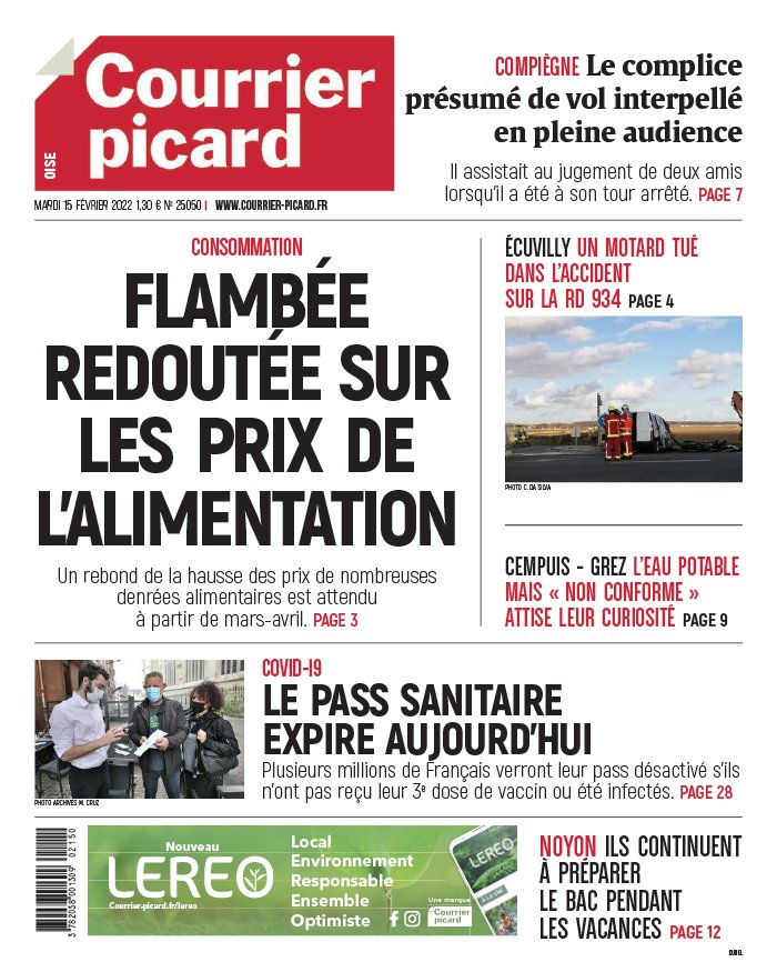 Courrier Picard N°20220215 du 15 février 2022 à télécharger sur iPad