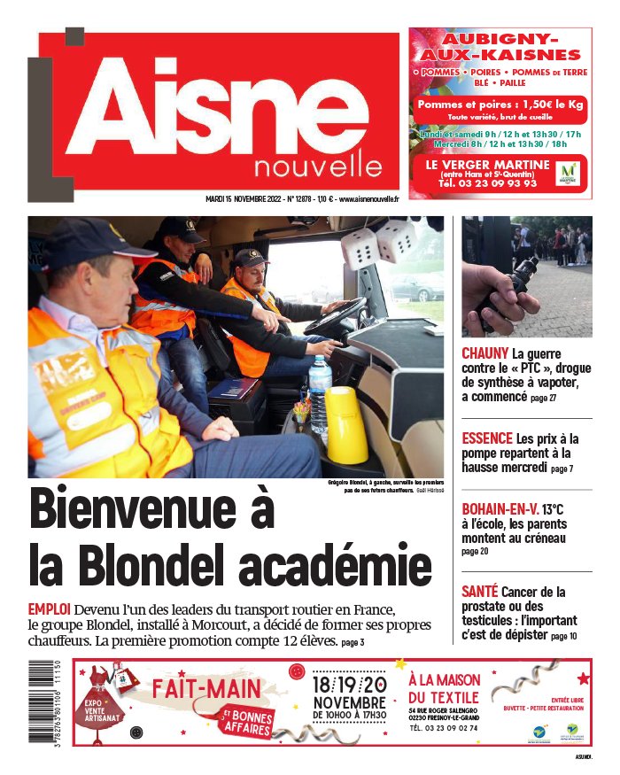 Aisne Nouvelle N°20221115 Du 15 Novembre 2022 à Télécharger Sur IPad