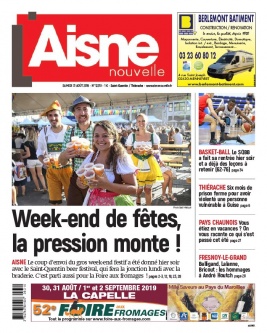 Aisne Nouvelle N°20190831 du 31 août 2019 à télécharger sur iPad