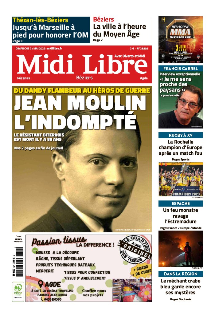 Midi Libre N°20230521 du 21 mai 2023 à télécharger sur iPad