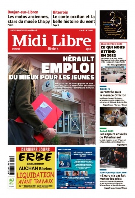 Midi Libre N°20220103 du 03 janvier 2022 à télécharger sur iPad