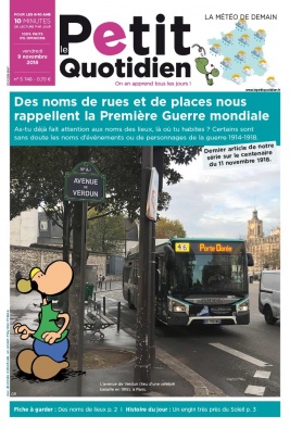 Le Petit Quotidien N°5748 du 09 novembre 2018 à télécharger sur iPad