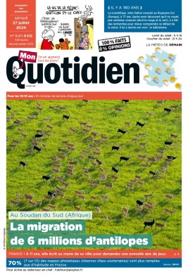 Lisez Mon Quotidien du 27 juillet 2024 sur ePresse.fr