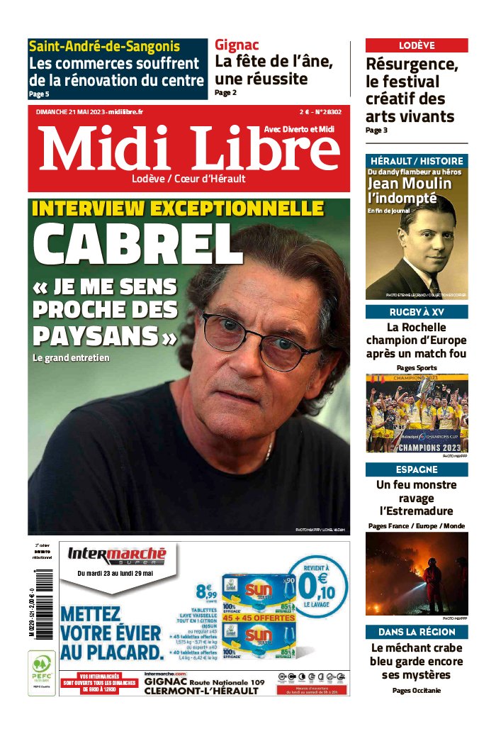 Midi Libre N°20230521 du 21 mai 2023 à télécharger sur iPad