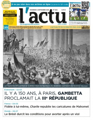 L'actu - 04/09/2020 | 