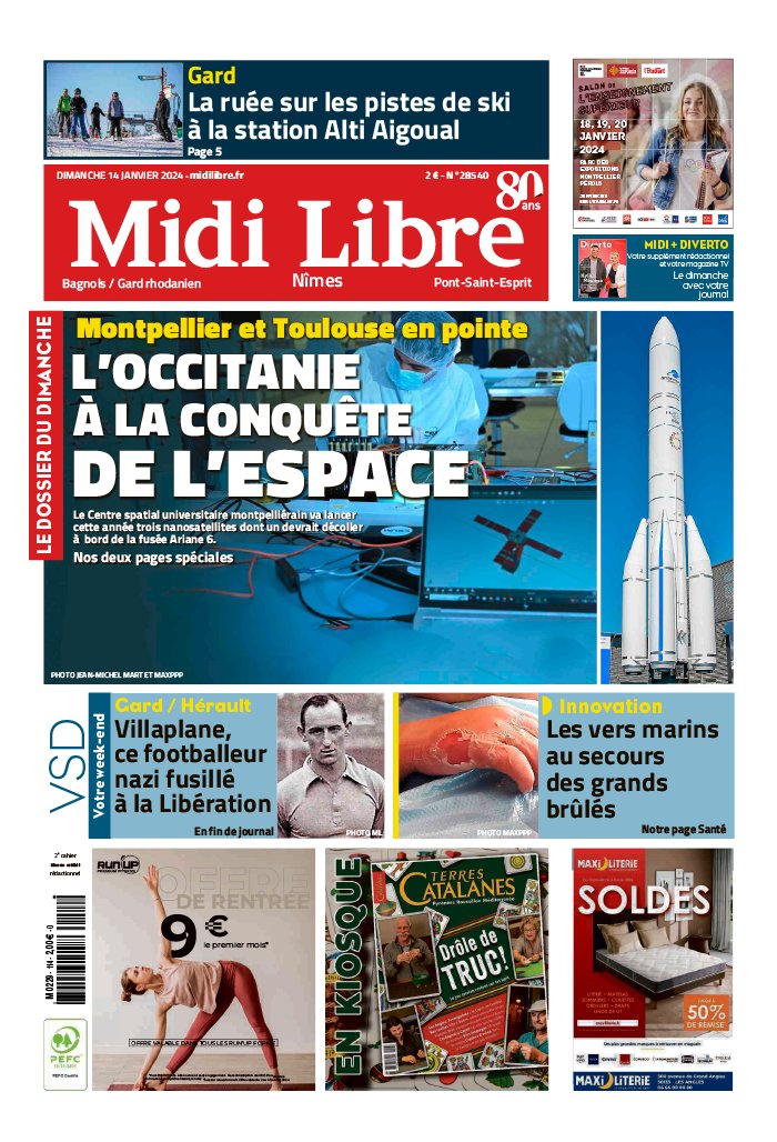 Midi Libre N°20240114 du 14 janvier 2024 à télécharger sur iPad