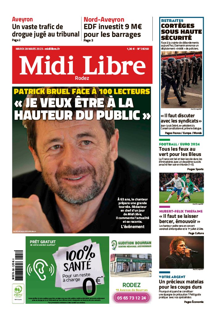 Midi Libre N°20230328 du 28 mars 2023 à télécharger sur iPad