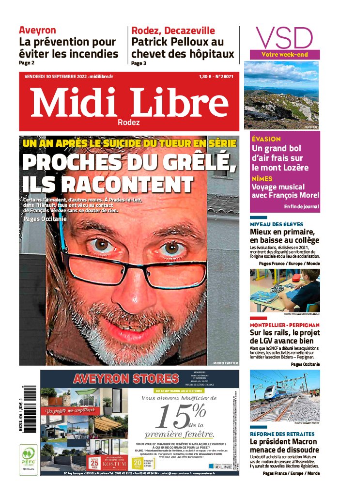 Midi Libre N°20220930 du 30 septembre 2022 à télécharger sur iPad