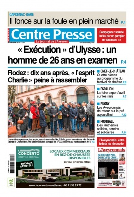 Lisez Centre Presse Aveyron du 12 janvier 2025 sur ePresse.fr