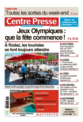 Lisez Centre Presse Aveyron du 26 juillet 2024 sur ePresse.fr