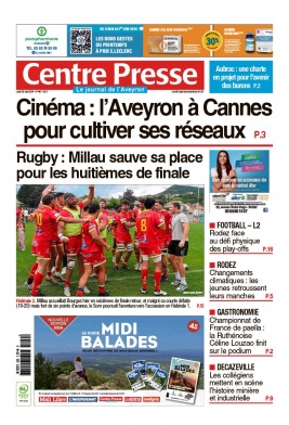 Lisez Centre Presse Aveyron du 20 mai 2024 sur ePresse.fr