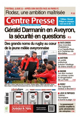 Lisez Centre Presse Aveyron du 25 avril 2024 sur ePresse.fr