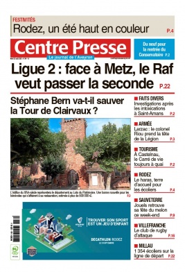 Centre Presse Aveyron N°20220830 du 30 août 2022 à télécharger sur iPad