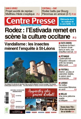 Centre Presse Aveyron N°20220721 du 21 juillet 2022 à télécharger sur iPad