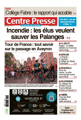 Centre Presse Aveyron N°20220713 du 13 juillet 2022 à télécharger sur iPad