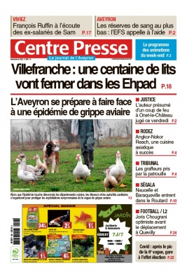 Centre Presse Aveyron N°20220408 du 08 avril 2022 à télécharger sur iPad