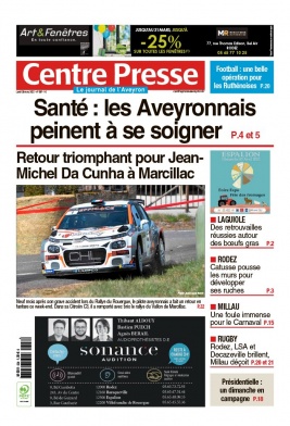 Centre Presse Aveyron N°20220328 du 28 mars 2022 à télécharger sur iPad