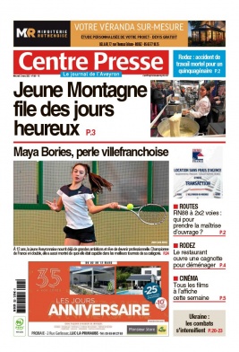 Centre Presse Aveyron N°20220302 du 02 mars 2022 à télécharger sur iPad