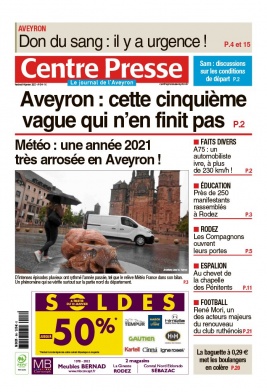Centre Presse Aveyron N°20220114 du 14 janvier 2022 à télécharger sur iPad