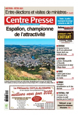 Centre Presse Aveyron N°20211231 du 31 décembre 2021 à télécharger sur iPad