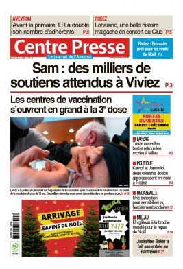 Centre Presse Aveyron N°20211201 du 01 décembre 2021 à télécharger sur iPad