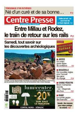 Centre Presse Aveyron N°20211028 du 28 octobre 2021 à télécharger sur iPad