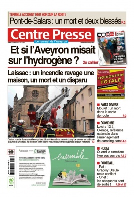 Centre Presse Aveyron N°20211023 du 23 octobre 2021 à télécharger sur iPad