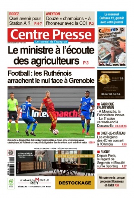 Centre Presse Aveyron N°20210925 du 25 septembre 2021 à télécharger sur iPad