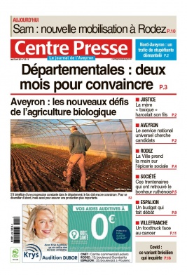 Centre Presse Aveyron N°20210415 du 15 avril 2021 à télécharger sur iPad