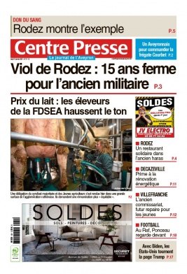 Centre Presse Aveyron N°20210121 du 21 janvier 2021 à télécharger sur iPad