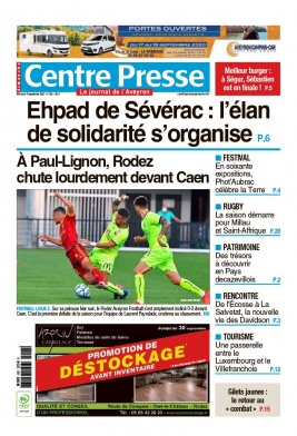 Centre Presse Aveyron N°20200913 du 13 septembre 2020 à télécharger sur iPad