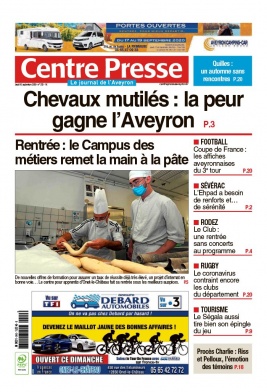 Centre Presse Aveyron N°20200910 du 10 septembre 2020 à télécharger sur iPad
