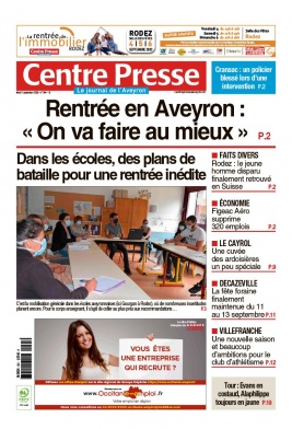 Centre Presse Aveyron N°20200901 du 01 septembre 2020 à télécharger sur iPad