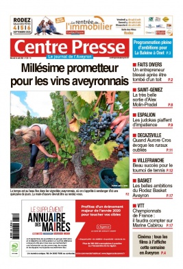Centre Presse Aveyron N°20200826 du 26 août 2020 à télécharger sur iPad