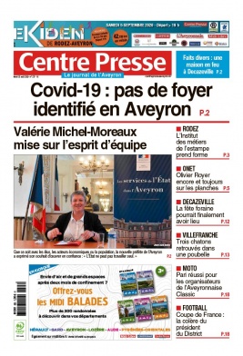 Centre Presse Aveyron N°20200825 du 25 août 2020 à télécharger sur iPad