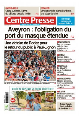 Centre Presse Aveyron N°20200813 du 13 août 2020 à télécharger sur iPad