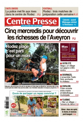 Centre Presse Aveyron N°20200804 du 04 août 2020 à télécharger sur iPad