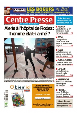 Centre Presse Aveyron N°20191203 du 03 décembre 2019 à télécharger sur iPad