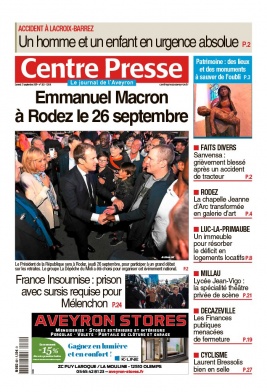 Centre Presse Aveyron N°20190921 du 21 septembre 2019 à télécharger sur iPad