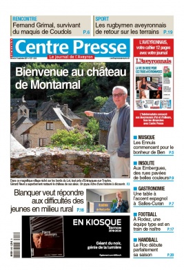 Centre Presse Aveyron N°20190915 du 15 septembre 2019 à télécharger sur iPad