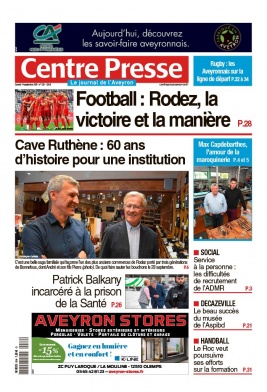 Centre Presse Aveyron N°20190914 du 14 septembre 2019 à télécharger sur iPad