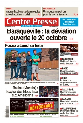 Centre Presse Aveyron N°20190912 du 12 septembre 2019 à télécharger sur iPad