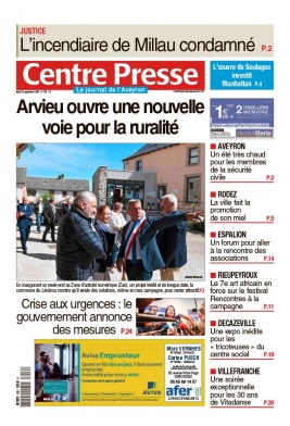 Centre Presse Aveyron N°20190910 du 10 septembre 2019 à télécharger sur iPad